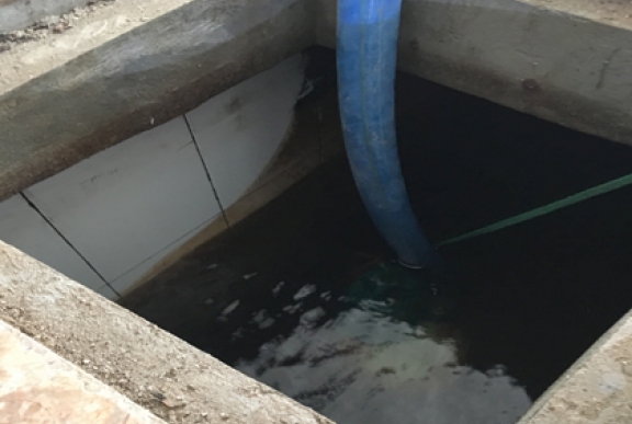 Thau rửa bể nước ngầm nhà riêng tại đường Nguyễn Cảnh Dị quận Hoàng Mai